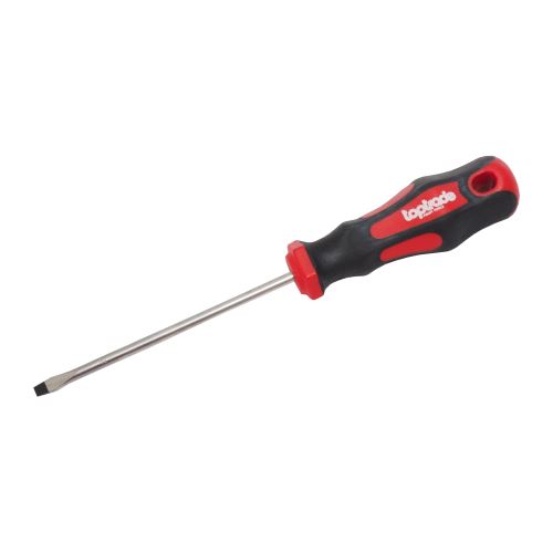 TOPTRADE šroubovák plochý, magnetický, S2, 3,5 x 75 mm