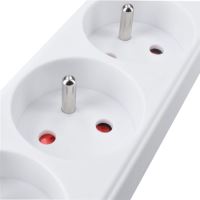 přívod prodlužovací, 5 zásuvek, 5m, 3 x 1mm2, bílý (2)