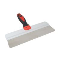 TOPTRADE stěrka nerezová, kulaté rohy, 350mm