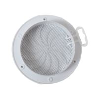 TOPTRADE mřížka větrací, plastová, bílá, kulatá, O 135/100mm (4)