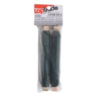 TOPTRADE drát vázací, poplastovaný, zelený, O 0,65 (0,55) mm / 100 g, sada 2 ks (1)