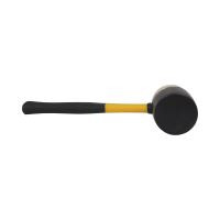 TOPTRADE palice gumová, černá / bílá, se sklolaminátovou násadou, O 55 mm / 450 g, profi (8)
