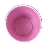 TOPTRADE nářadí zahradní, dětské - vědro, kovové, růžové, 1,2 l (4)