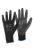rukavice BRITA BLACK, s PU dlaní a úpletem, velikost 7