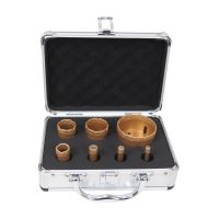 TOPTRADE korunka vykružovací, diamantová, M14, sada 7 ks