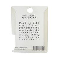 TOPTRADE zámek visací, mosazný, 32 mm (3)