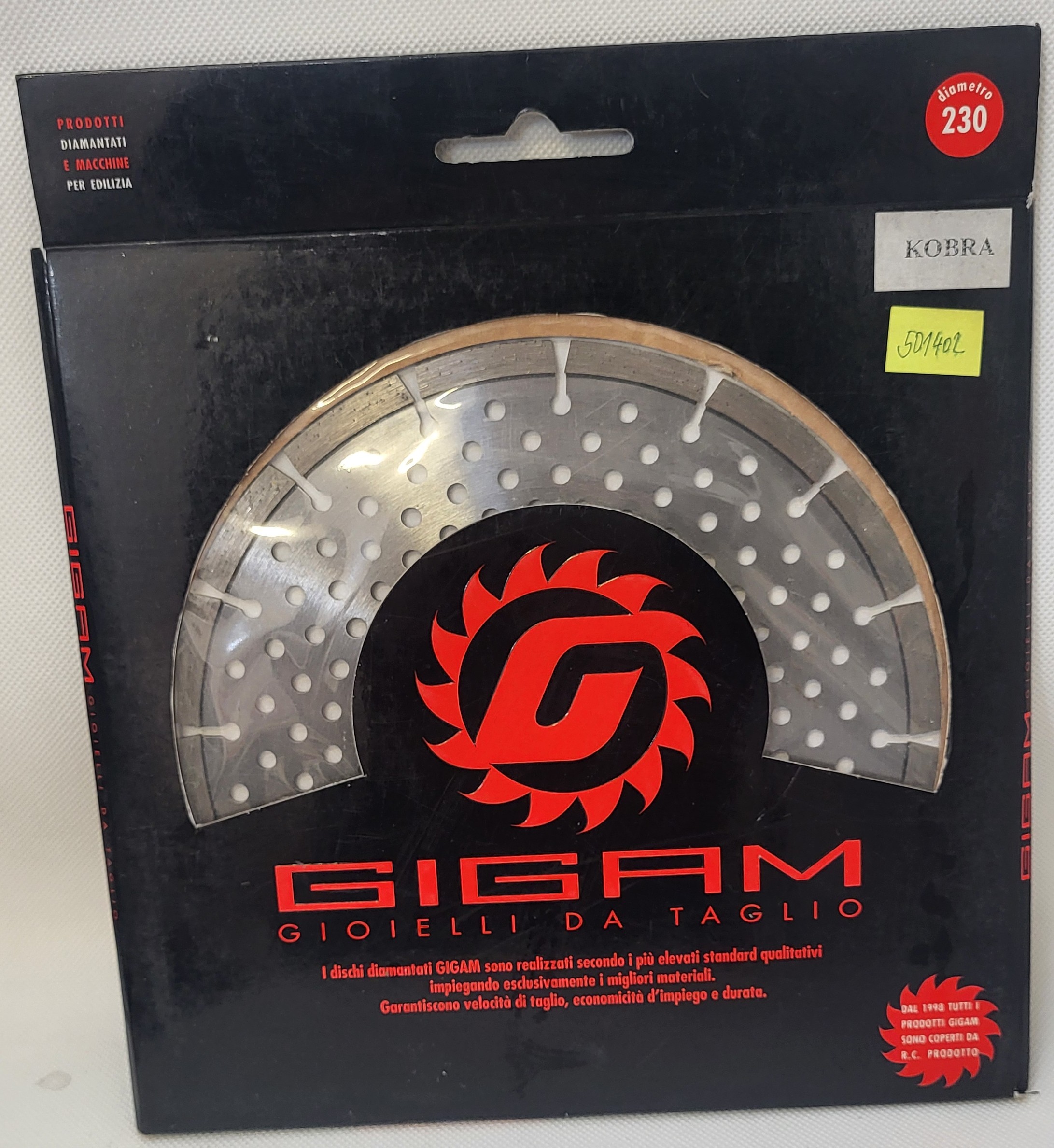 kotouč diamantový, GIGAM KOBRA 230 mm xxx 0.00 Kg TOP Sklad4 501402 8026994006738