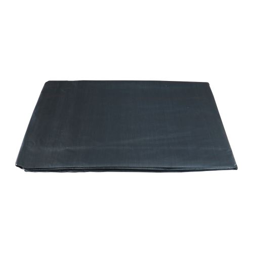 TOPTRADE plachta krycí, antracit, s kovovými oky, 4 x 6 m, 100 g / m2