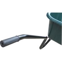 TOPTRADE kolečko zahrádkářské, plastová korba zelená, kolo nafukovací, 100 l (7)