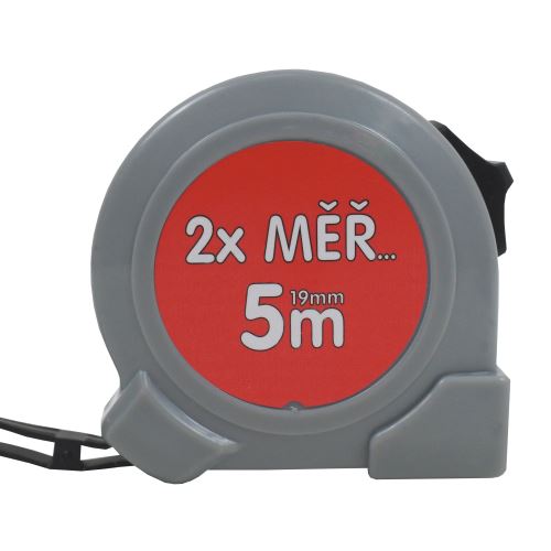 TOPTRADE metr svinovací, „2x MĚŘ...“, jednobrzdový, 19 mm x 5 m (7)