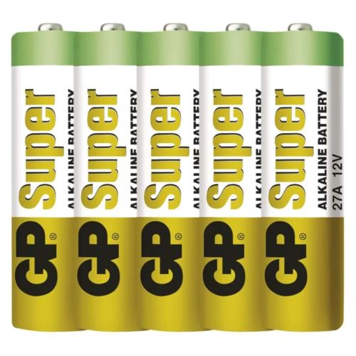 baterie GP alkalická, speciální, GP 27A, blistr 5 ks, kapacita 20 mAh, 12V