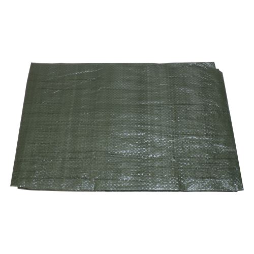 TOPTRADE plachta krycí, zelená, s kovovými oky, 8 x 12 m, standard
