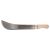 TOPTRADE mačeta ocelová, s dřevěnou rukojetí, 16“ čepel, 500 mm