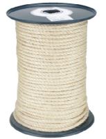 lano stáčené, přírodní, sisál, bez jádra, O 10 mm x 100 m, Lanex