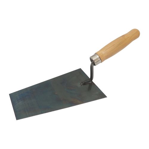 TOPTRADE lžíce zednická,  ocelová, 180 x 110 mm, profi - BAZAR