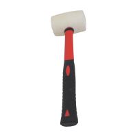 TOPTRADE palice gumová, bílá, se sklolaminátovou násadou, O 50 mm / 340 g, profi (6)