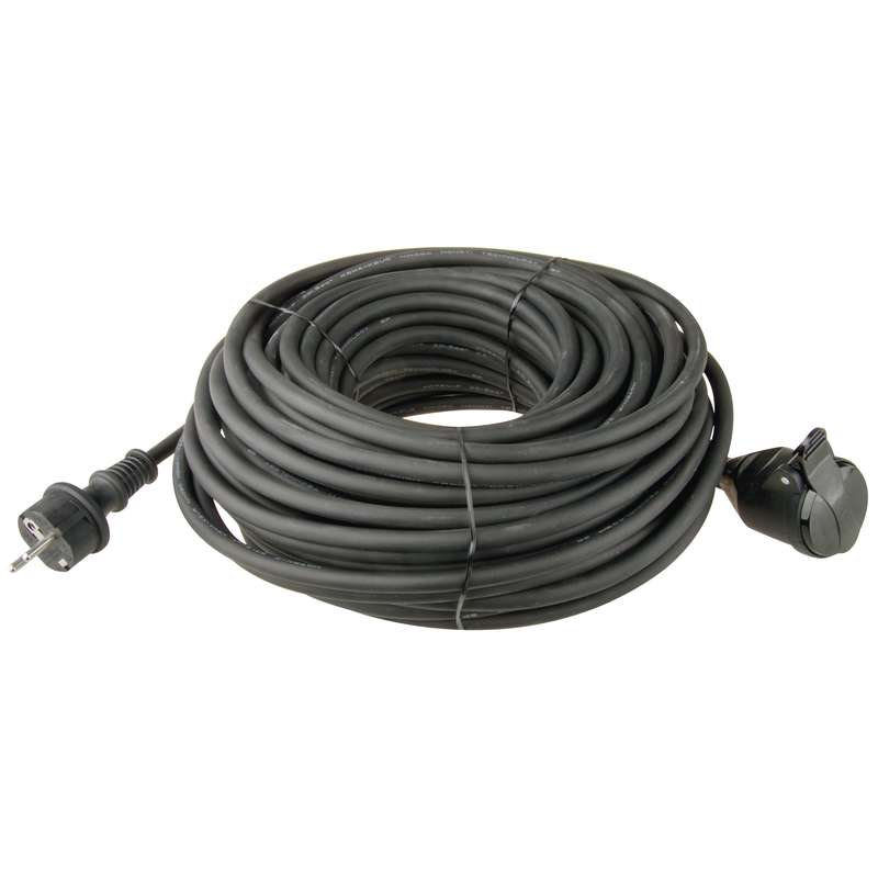 kabel prodlužovací, gumový, černý, 10 m, ~ 250 V / 16A 1.72 Kg TOP Sklad4 605748 2
