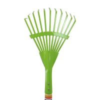 TOPTRADE nářadí zahradní, dětské, kovové - hrábě 11 lamel, dlouhá násada, 74 cm (5)
