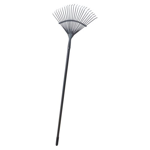 TOPTRADE hrábě švédské, planžetové, pevné, kovová násada, délka 1500mm, Profi - BAZAR - drobné vady, rez