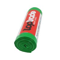 TOPTRADE pytel na tříděný odpad, recyklační, zelený, balení 8 ks, 40 µm, 120 l (2)