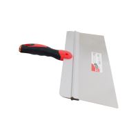 TOPTRADE stěrka nerezová,  kulaté rohy, duralový rám, 500 mm (3)