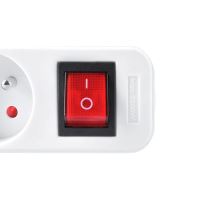 kabel prodlužovací, bílý, 5 zásuvek, s vypínačem, 5 m, ~ 250 V / 10 A (2)