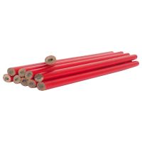 TOPTRADE tužka tesařská, červená, v dóze, sada 50 ks, 180 mm - BAZAR