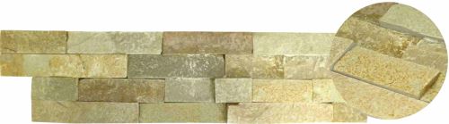 TOPTRADE kámen přírodní, surový, světle šedý, balení 0,63 m2, 150 x 600 x 15 -25 mm