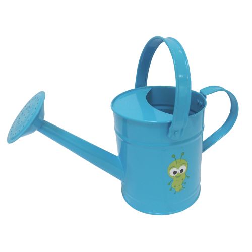 TOPTRADE nářadí zahradní, dětské - konev, kovová, modrá, 1,6 l