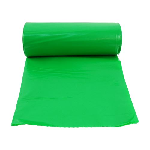 TOPTRADE pytel na tříděný odpad, recyklační, zelený, balení 8 ks, 40 µm, 120 l