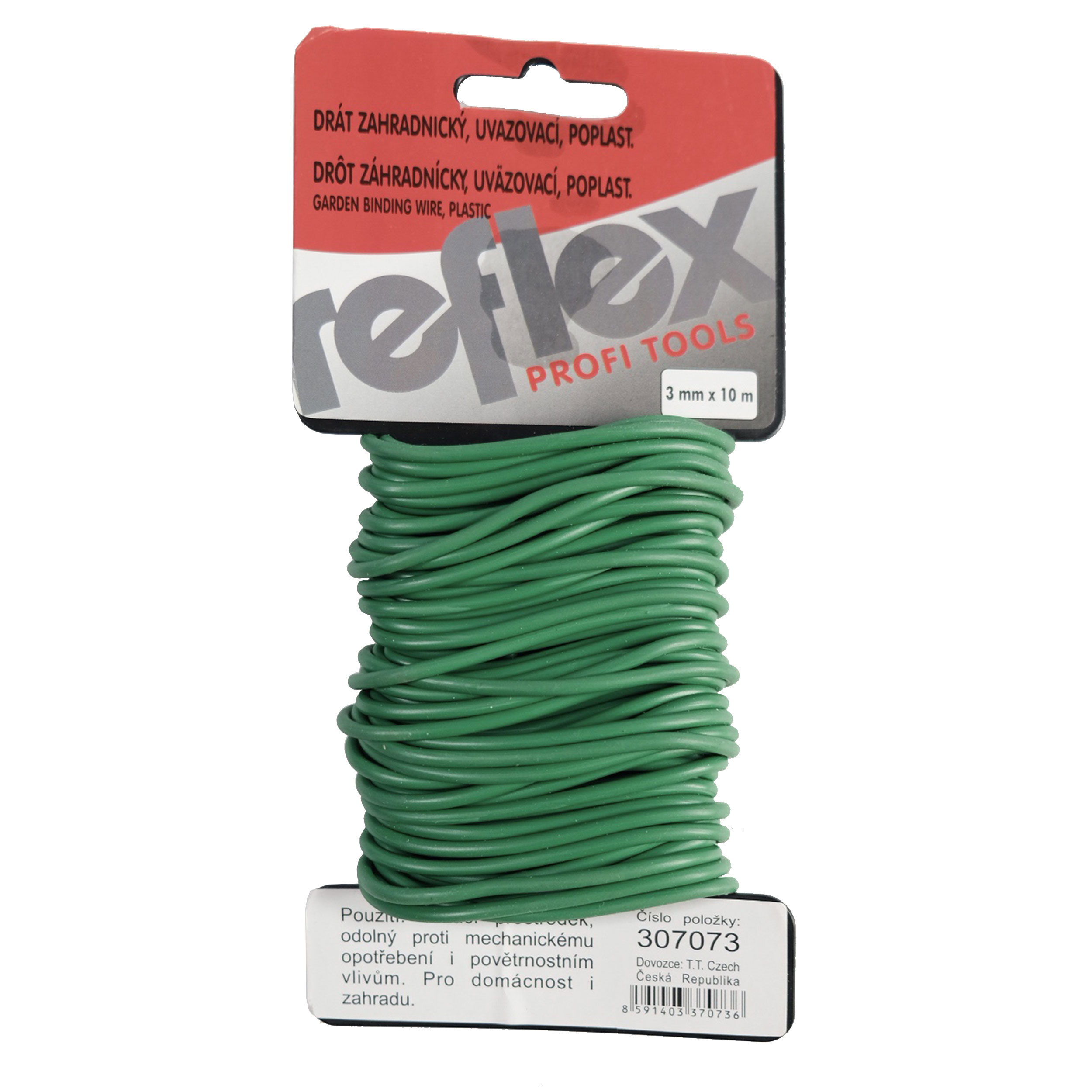 drát zahradnický, uvazovací, poplastovaný, 3 mm x 10 m 0.10 Kg TOP Sklad4 307073 8591403370736