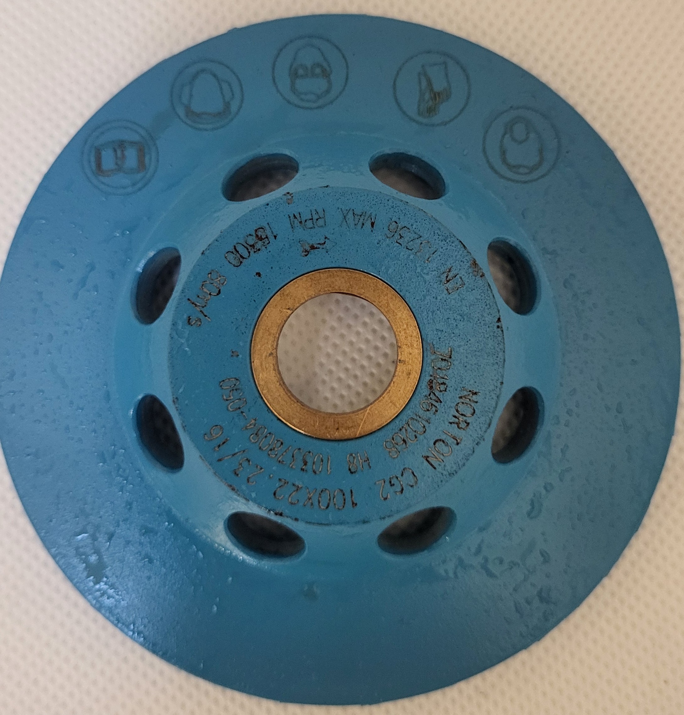 miska diamantová, brusná, dvouřadá, NORTON CG2 100 x 22.23 / 16 mm xxx 2.00 Kg TOP Sklad4 501321 5450248005247