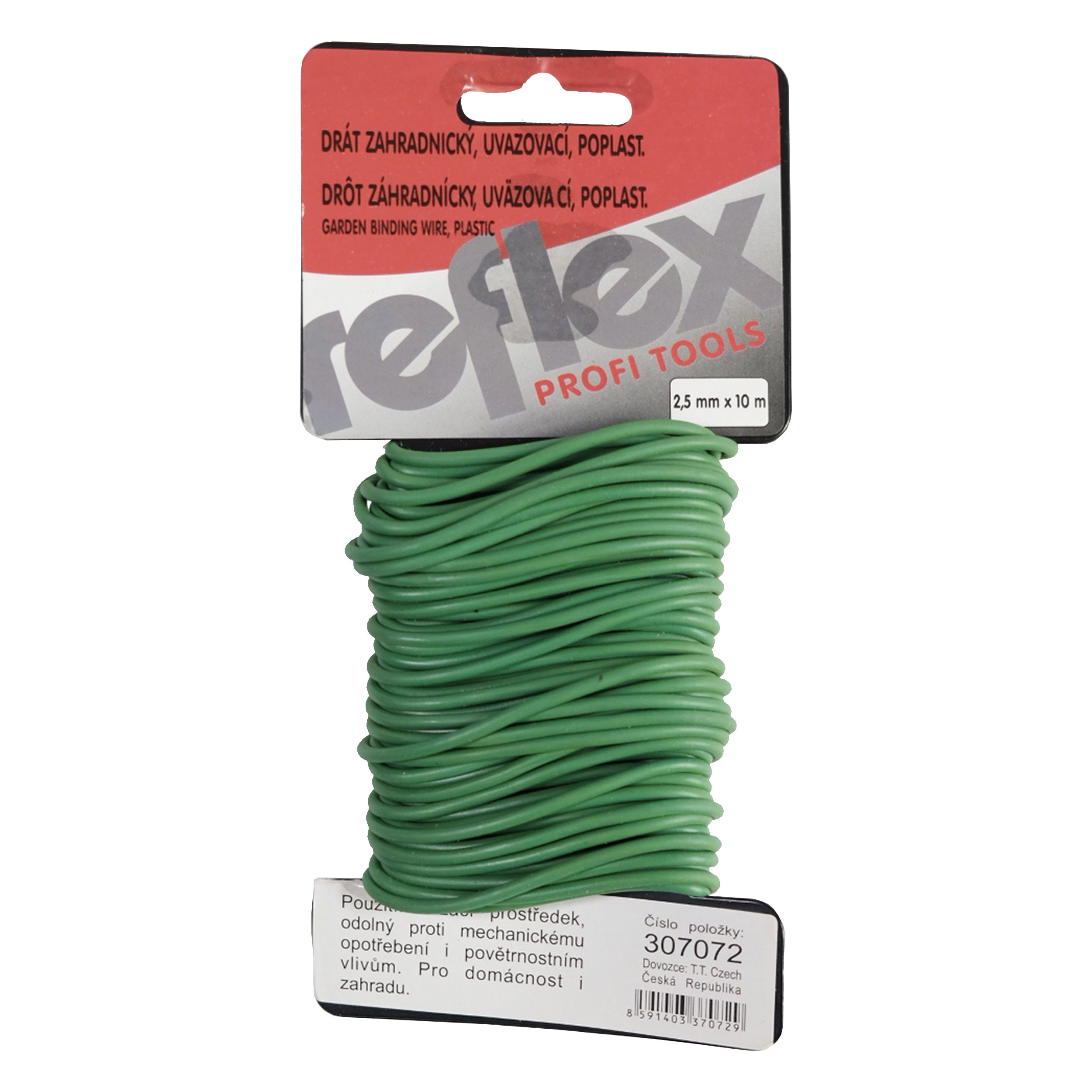 drát zahradnický, uvazovací, poplastovaný, 2,5 mm x 10 m 0.58 Kg TOP Sklad4 307072 8591403370729