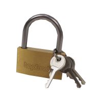 TOPTRADE zámek visací, mosazný, 32 mm (7)