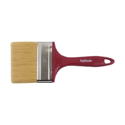 TOPTRADE štětec natěračský, TopBrush, s plastovou rukojetí, šířka 4" / 100 mm, uni