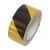 páska výstražná, lepící, PVC, černo – žlutá, 50 mm x 33 m