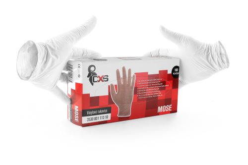 rukavice MOSE, vinylové, 100 ks, velikost 10