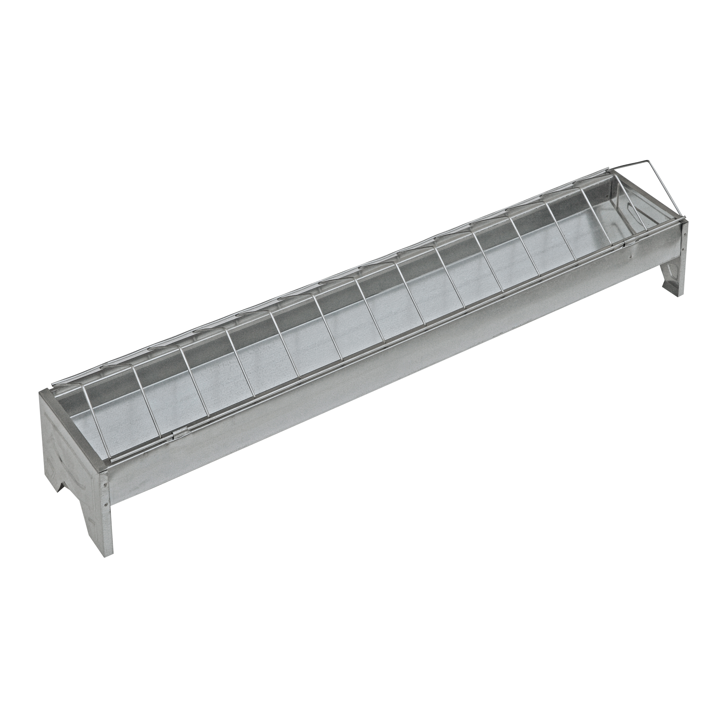 krmítko pozinkované, se sklopnou mřížkou, pro drůbež, 750 x 130 x 150 mm 0.78 Kg TOP Sklad4 308113 8591403381138