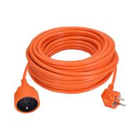 přívod prodlužovací 1z - spojka, 25m, 3 x 1,5mm2, oranžová (2)