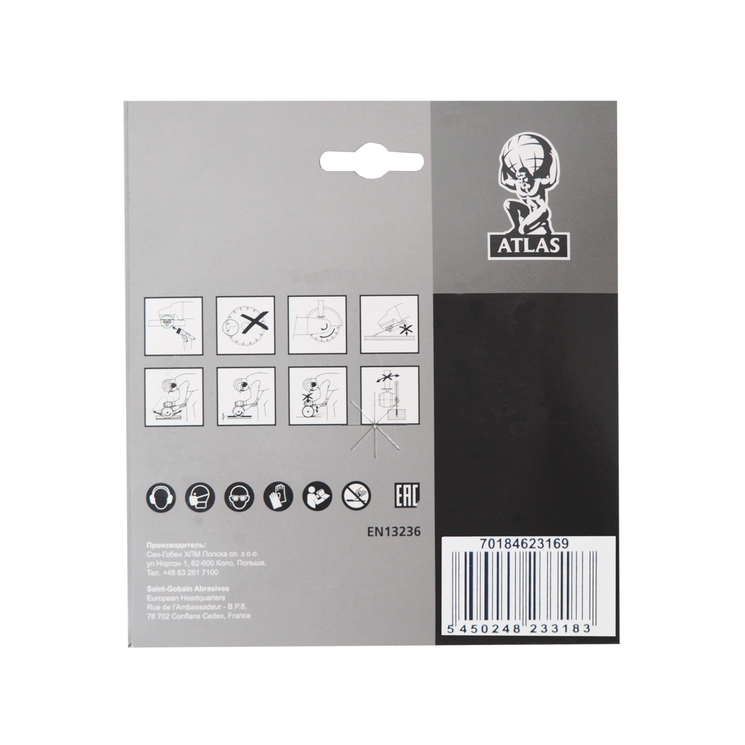 kotouč diamantový, Atlas Turbo, 150 x 22,23 x 2,6 mm 0.23 Kg TOP Sklad4 501367 5450248233183