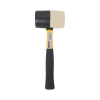TOPTRADE palice gumová, černá / bílá, se sklolaminátovou násadou, O 55 mm / 450 g, profi (3)