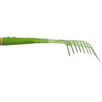 TOPTRADE nářadí zahradní, dětské, kovové - hrábě 11 lamel, dlouhá násada, 74 cm (4)
