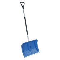 TOPTRADE hrablo na sníh Radhošť, s  hliníkovou násadou a plastovou rukojetí "Y", 500 x 385 mm
