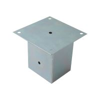 TOPTRADE patka sloupku se čtvercovou základnou, 100 x 100mm, pozink (1)