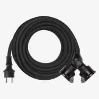 kabel prodlužovací, gumový, 2 zásuvky, 15 m, 250 V~/16 A, IP 44 (2)