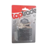 TOPTRADE zámek visací, černý, 63 mm (2)
