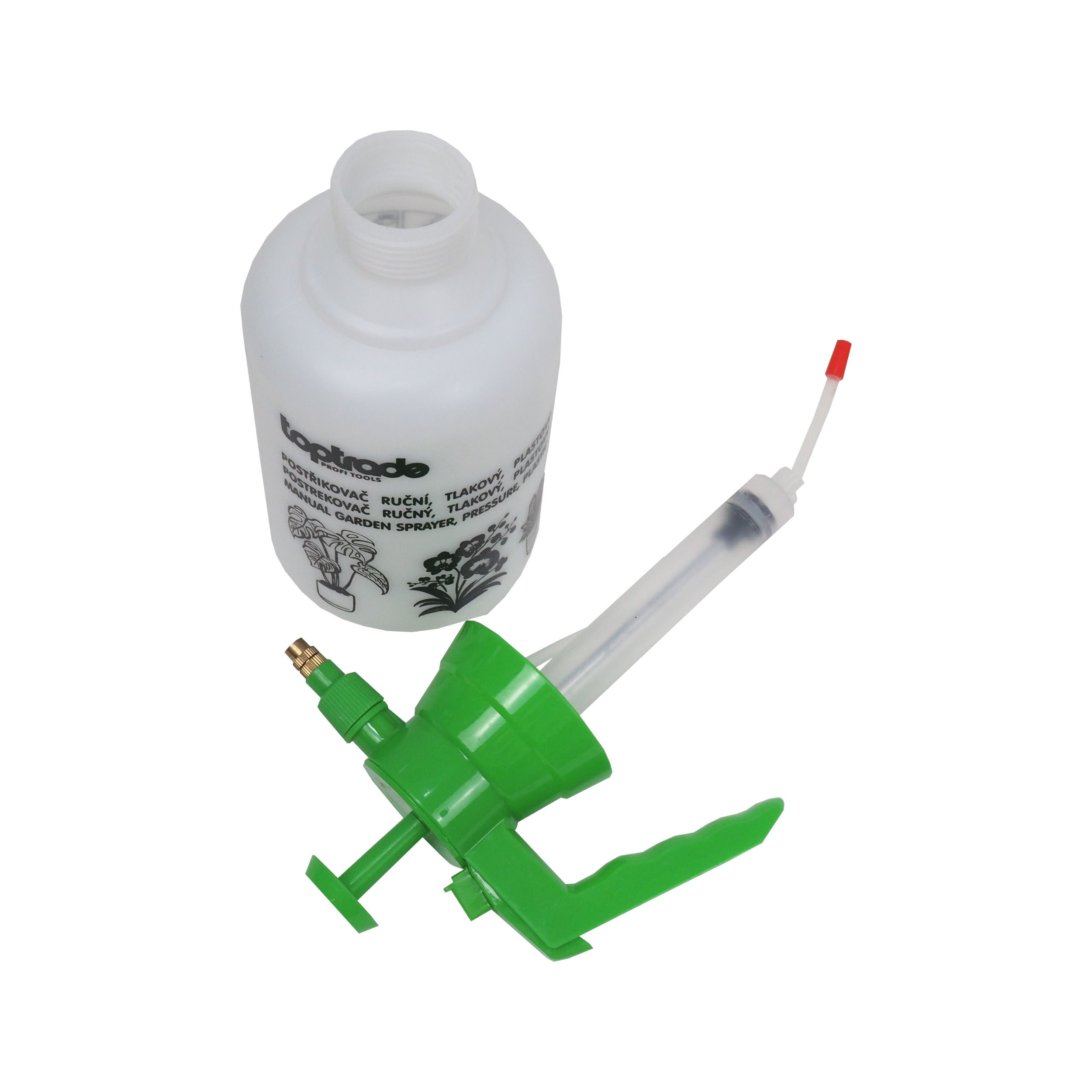 postřikovač plastový, ruční, tlakový, 1,0 l 0.25 Kg TOP Sklad4 307083 8591403370835