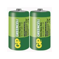 baterie GP Greencell, zinko – chloridová, R14, malé mono C, blistr 2 ks, 1,5 V