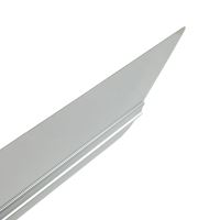 TOPTRADE stěrka nerezová,  kulaté rohy, duralový rám, 500 mm (6)