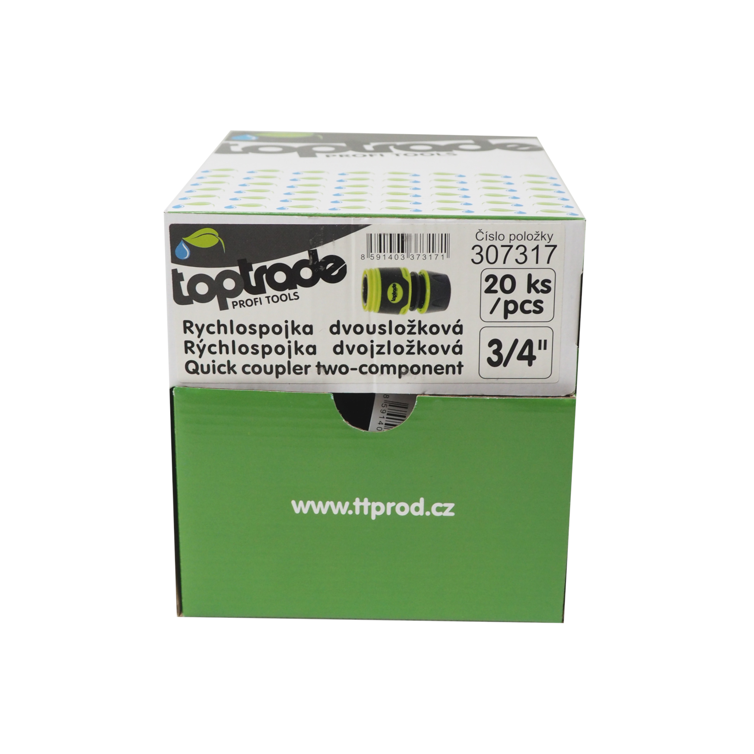 rychlospojka dvousložková, 3/4", sada 20 ks 0.78 Kg TOP Sklad4 307317 8591403373171